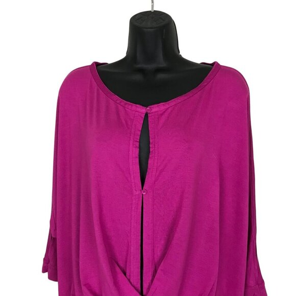 Free People Keeping On Top Fuchsia Pink Top Size S - Picture 3 of 7